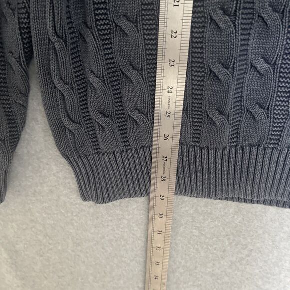 Goodthreads Mens Big & Tall Fisherman Cable Knit Sweater 3XL 100% Cotton Preppy - Picture 3 of 10